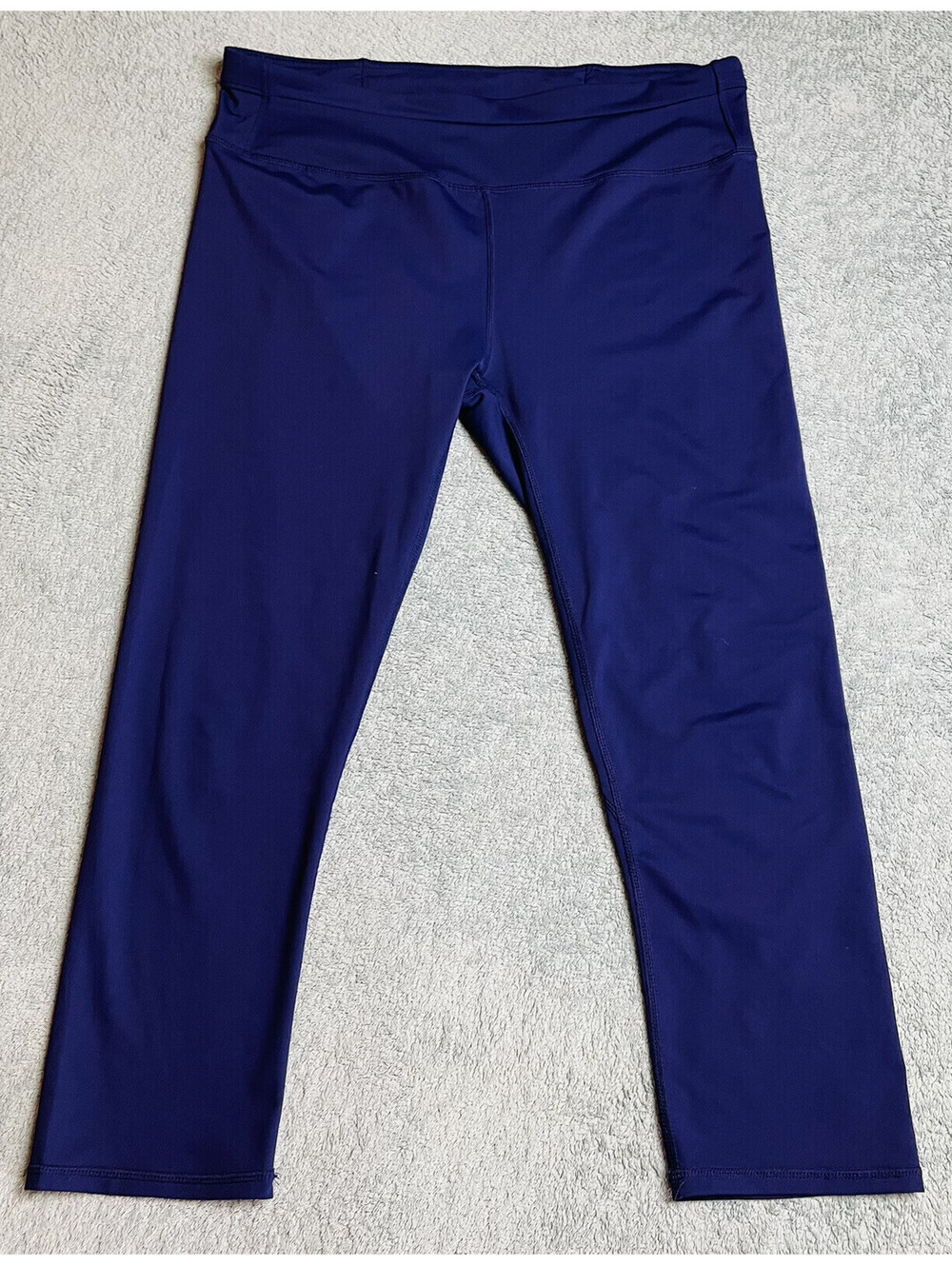 Fabletics Cropped Leggings, Purple, Large, L